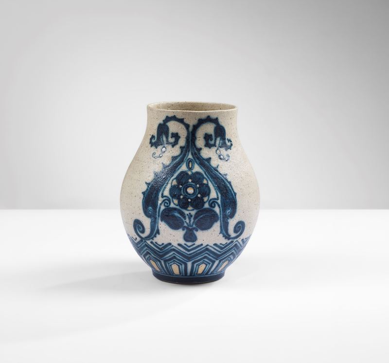 Galileo Chini : Vaso in gres decorato.  - Auction Design Properties - Cambi Casa d'Aste