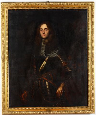 Scuola del XVII secolo, Ritratto di gentiluomo in armatura