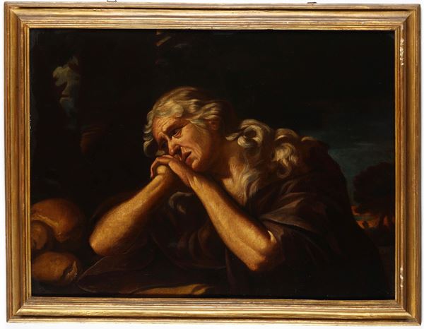 Scuola del XVIII secolo Donna penitente
