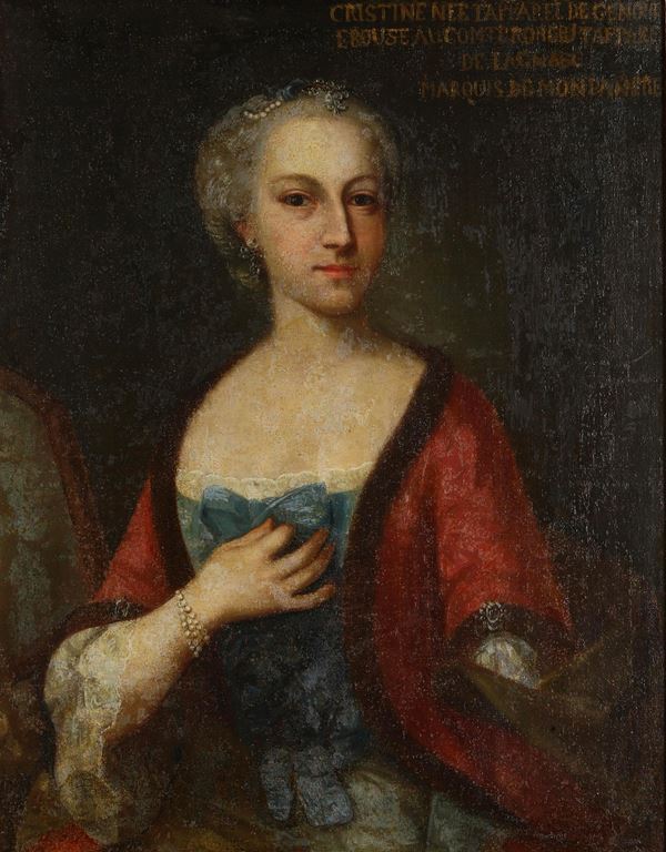Scuola del XVIII secolo Ritratto della marchesa Montanere