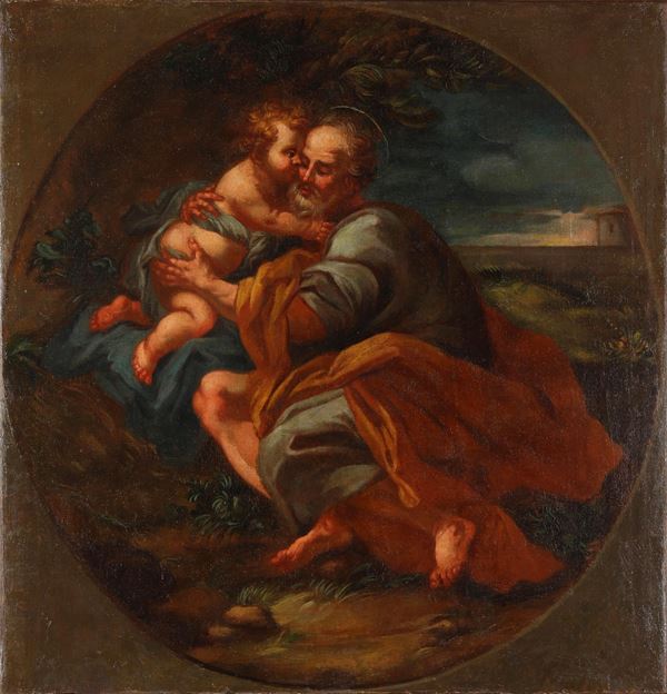 Scuola del XVIII secolo San Giuseppe con il Bambino
