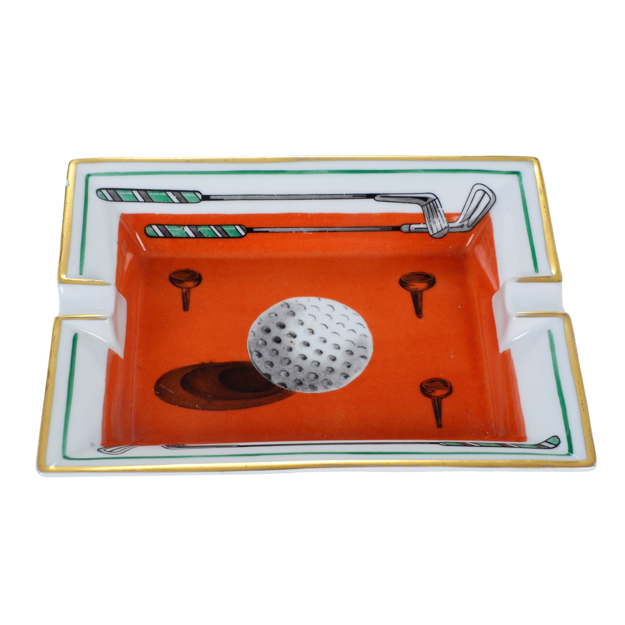 Hermès, “Golf”, porcellana dipinta, anni ’70 del XX secolo