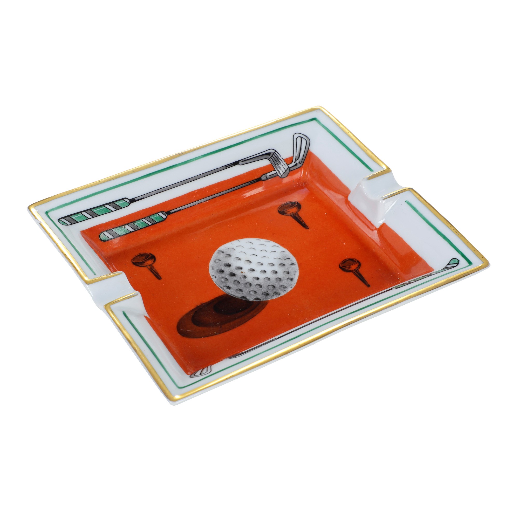 Hermès, “Golf”, porcellana dipinta, anni ’70 del XX secolo