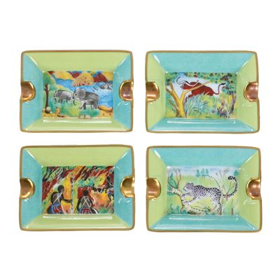 Hermès, Africa, porcellana decorata, fine del XX secolo