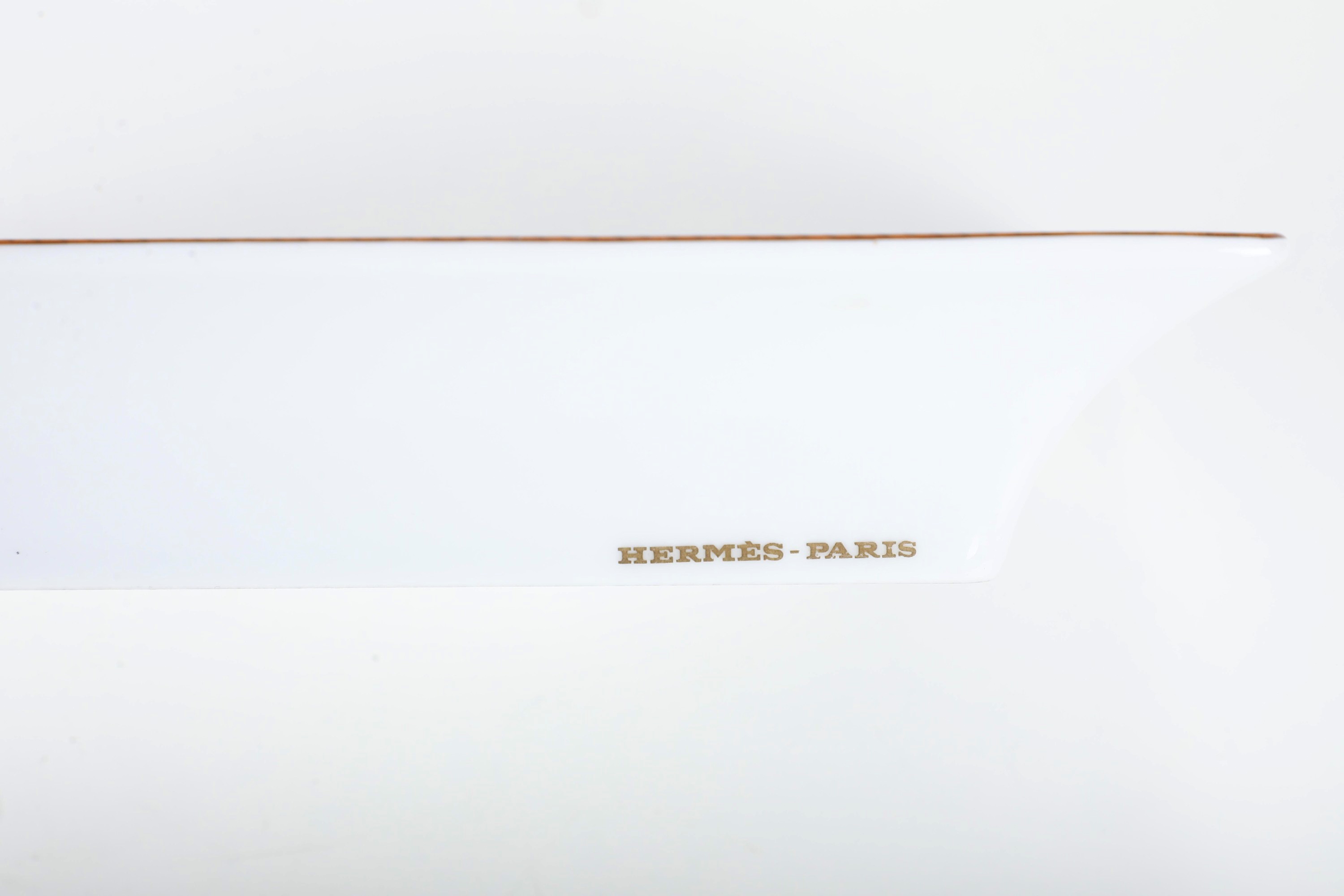 Hermès, Chasse en Inde, porcellana policroma con decorazioni dorate, anni ’70 del XX secolo