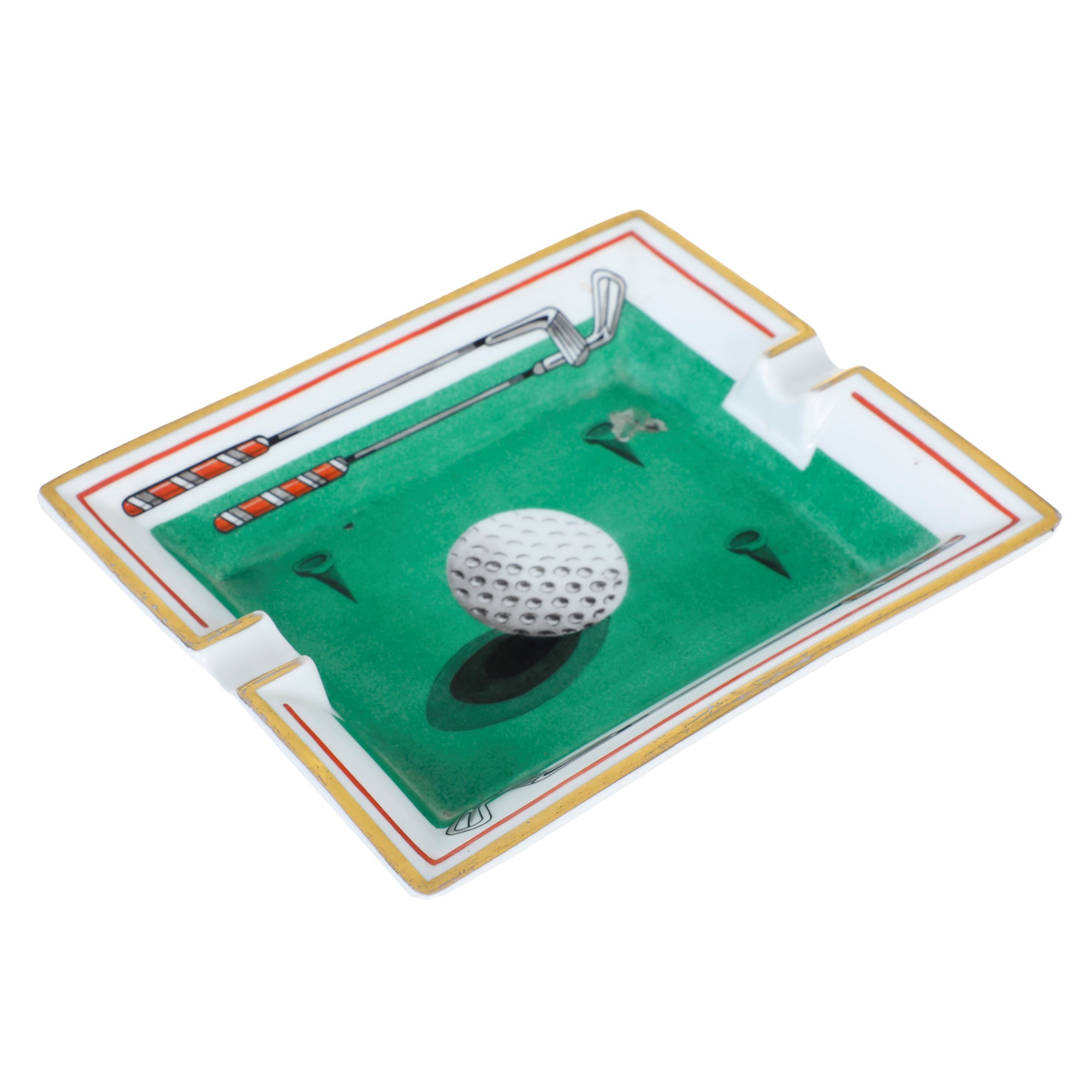 Hermès, “golf”, porcellana decorata, XX secolo