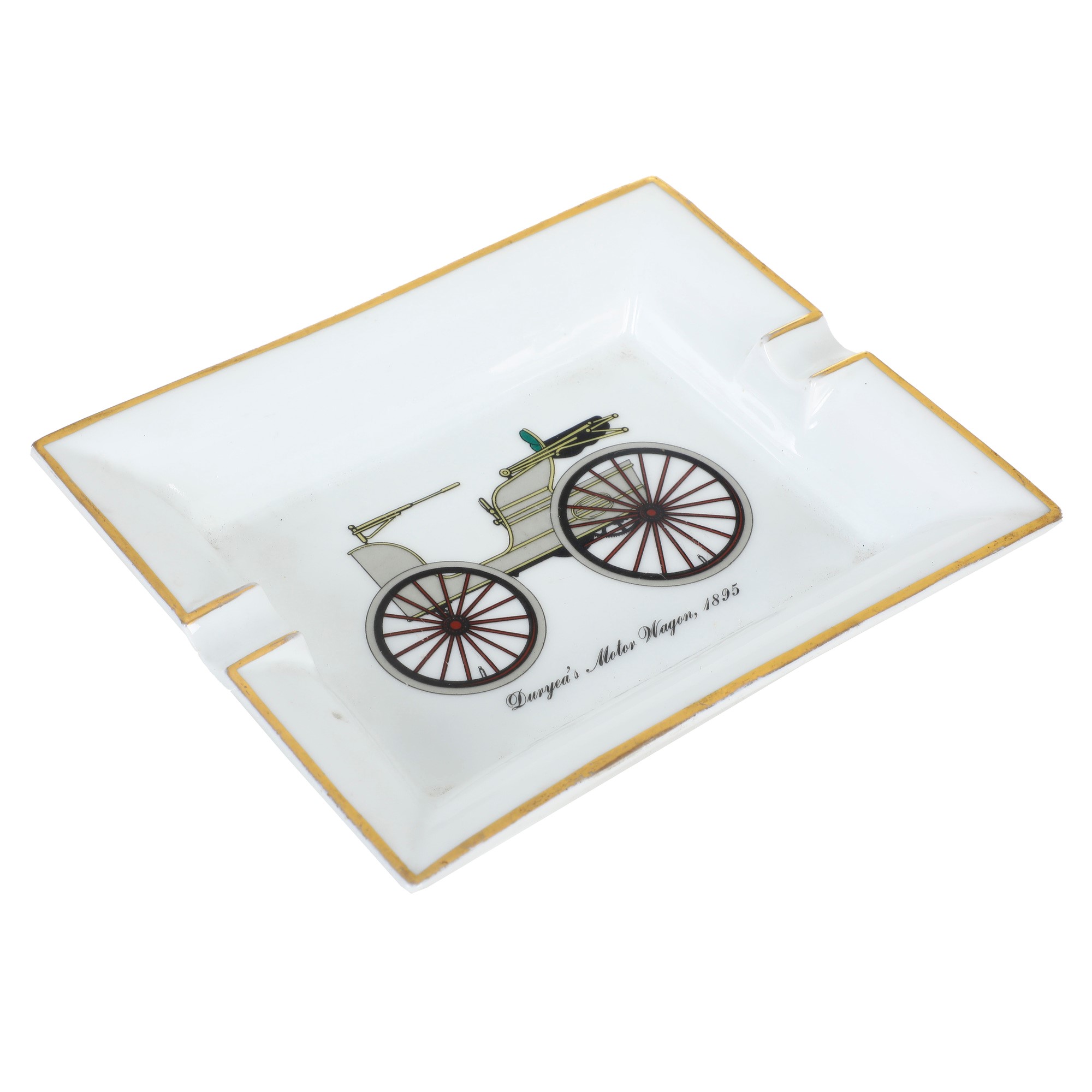 Hermès, Duryea’s Motor Wagon 1895, porcellana con marchi “Hermès - Paris” e “Made in France”