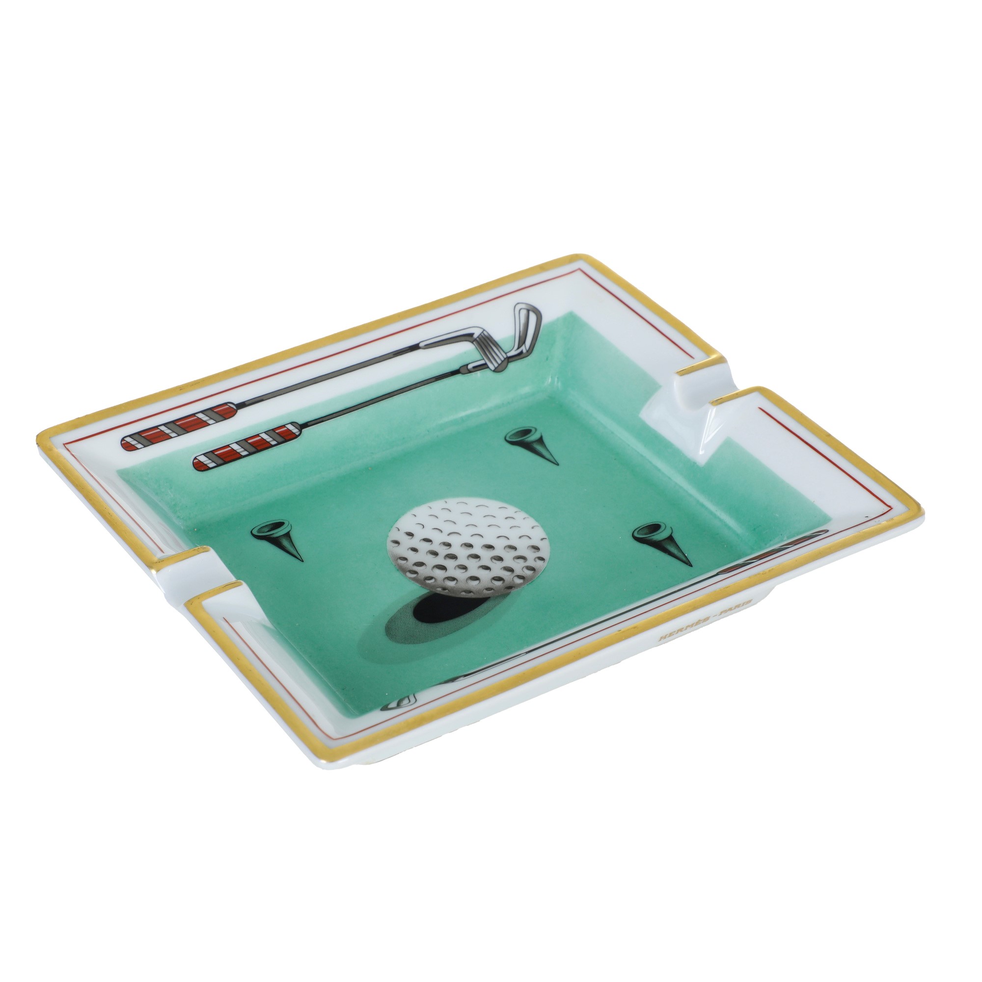 Hermès, “Golf”, porcellana decorata, XX secolo
