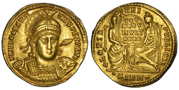 COSTANZO II, 337-361. Solido, anni 351-355. Sirmium.