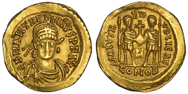ANTEMIO, 467-472. Solido, anno 468. Roma.