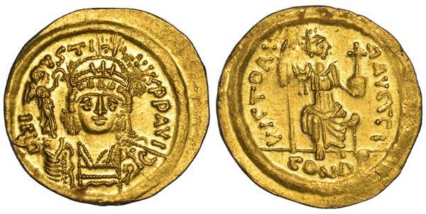 GIUSTINO II, 565-578. Solido. Costantinopoli.