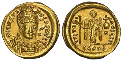 Giustino I, Solido (518–522), Costantinopoli