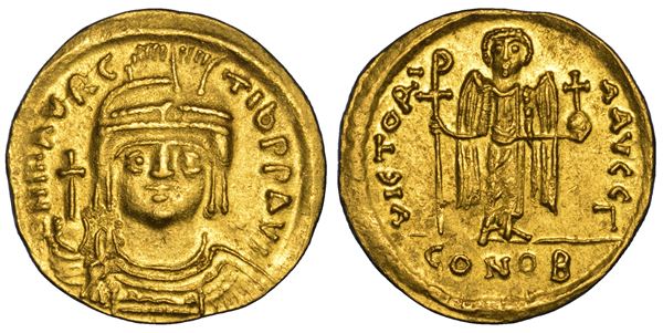 MAURIZIO TIBERIO, 582–602. Solido, anni 583–601. Costantinopoli?