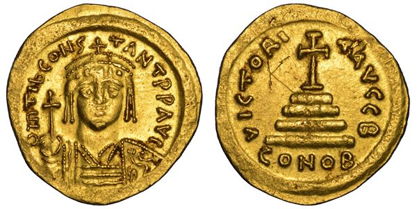 TIBERIO II COSTANTINO, 578-582. Solido. Costantinopoli.