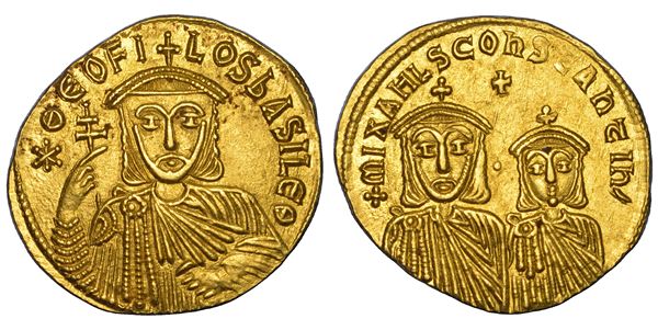 TEOFILO, 829-842. Solido. Costantinopoli.