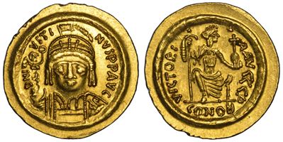 Giustino II, Solidus, Ravenna (565–578)
