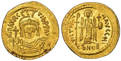 Maurizio Tiberio (582–602), Solido, Costantinopoli