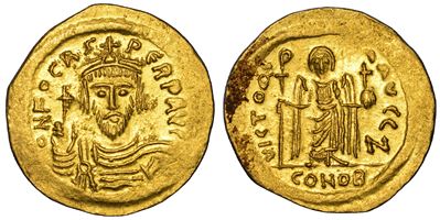 Focas, 602–610 d.C., Solido (oro), Costantinopoli