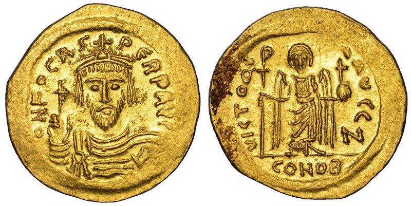 FOCAS, 602-610. Solido. Costantinopoli.  - Asta Numismatica - Cambi Casa d'Aste