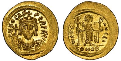 FOCAS, Solido 602-603 d.C., Costantinopoli