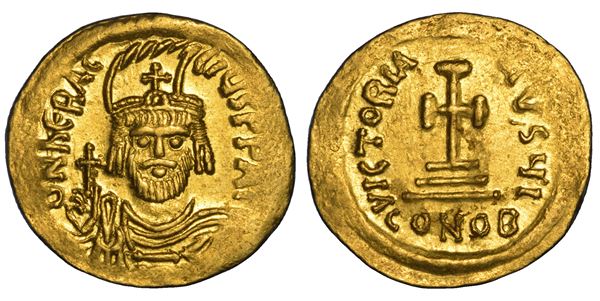 ERACLIO, 610-641. Solido, anni 610-613. Costantinopoli.