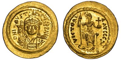 Giustino II, Solido, Costantinopoli