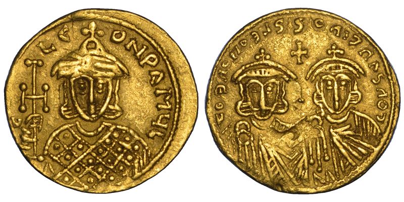 COSTANTINO V E LEONE IV, 757–775. Solido. Costantinopoli?  - Asta Numismatica - Cambi Casa d'Aste
