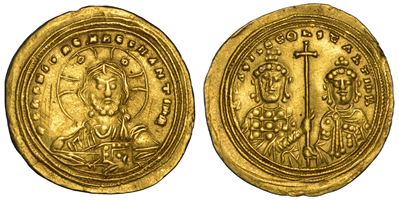 Basilio II Bulgaroctono e Costantino VIII, Histamenon nomisma (anni 976–977), Costantinopoli