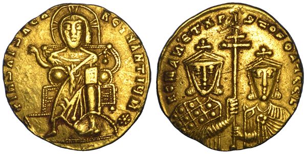 COSTANTINO VII PORFIROGENITO E ROMANO I LECAPENO, 913-959. Solido, anni 921–931. Costantinopoli.