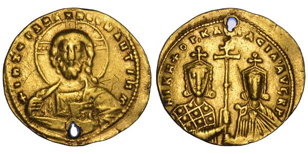 NICEFORO II FOCAS E BASILIO II, 963-969. Histamenon nomisma, 963-969.