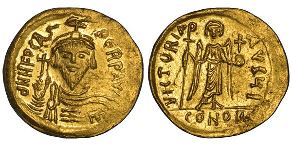 FOCAS, 602-610. Solido, anni  609-610. Costantinopoli.