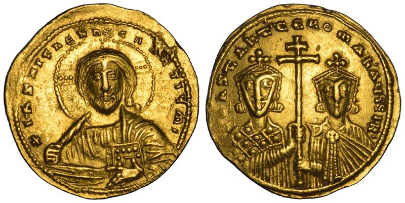 ROMANO II E COSTANTINO VII, 945-959. Solido. Costantinopoli.  - Asta Numismatica - Cambi Casa d'Aste
