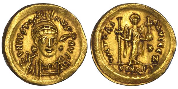 GIUSTINO I, 518–527. Solido, anni 519–527. Costantinopoli.