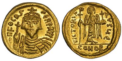 Focas, 602-610, Solido di Costantinopoli