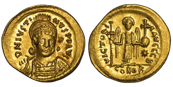 GIUSTINO I, 518–527. Solido, anni 518–522. Costantinopoli.