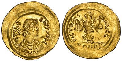 Maurizio Tiberio, 582–602, Semisse, Costantinopoli