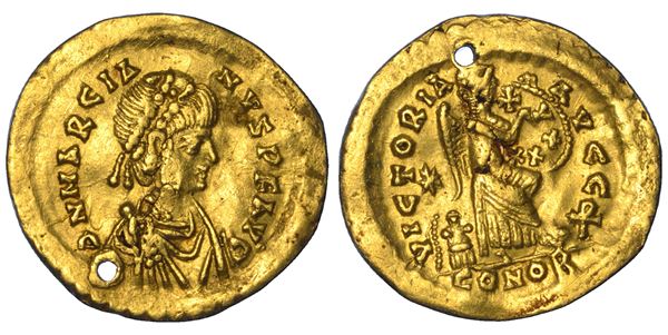 MARCIANO, 450-457. Semisse. Costantinopoli.