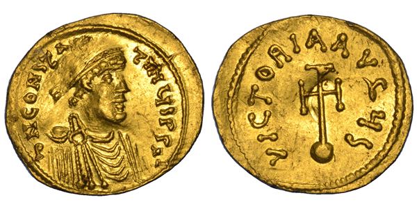 COSTANTE II, 641-668. Semisse. Costantinopoli.
