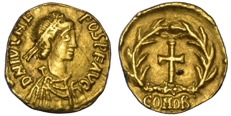 Giulio Nepote, 474–480. Tremisse (anni 474–475), Mediolanum