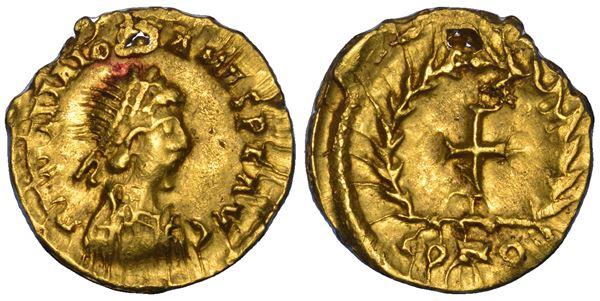 MAGGIORIANO, 457–461. Tremisse. Mediolanum.