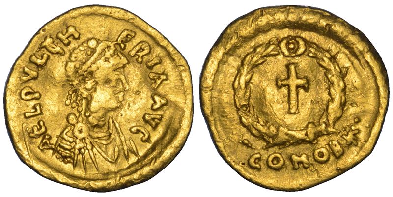 Elia Pulcheria, Tremisse (Costantinopoli), 414-453