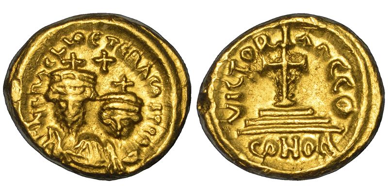ERACLIO ED ERACLIO COSTANTINO, 610-641. Solido, 614-615. Cartagine.  - Asta Numismatica - Cambi Casa d'Aste