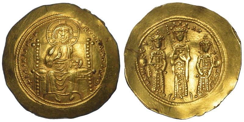 EUDOCIA, MICHELE VII E COSTANZO, 1067. Histamenon nomisma. Costantinopoli.  - Asta Numismatica - Cambi Casa d'Aste