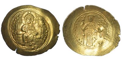 Costantino X Dukas, Histamenon nomisma (moneta, elettro), Costantinopoli, 1059-1067