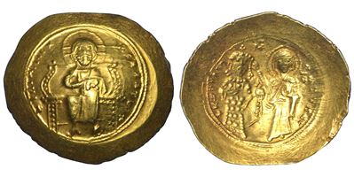Costantino X Ducas, Histamenon nomisma (Cristo e imperatore, elettro)
