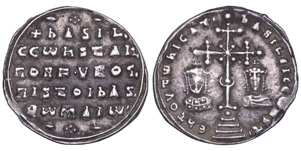 BASILIO II BULGAROCTONO, 976-1025. Miliaresion, anni 989-1025. Costantinopoli.