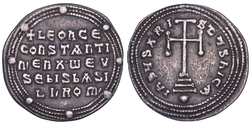 Anonimo, Leone VI il Saggio e Costantino VII (886-912), Miliaresion, Costantinopoli