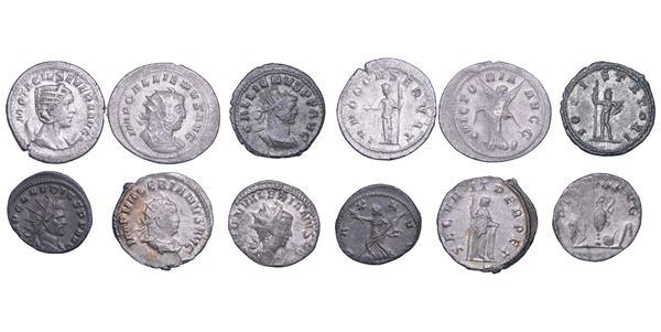 IMPERO ROMANO. Lotto di sei monete.