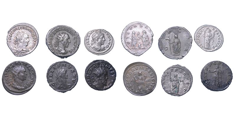IMPERO ROMANO. Lotto di sei monete.  - Asta Numismatica - Cambi Casa d'Aste