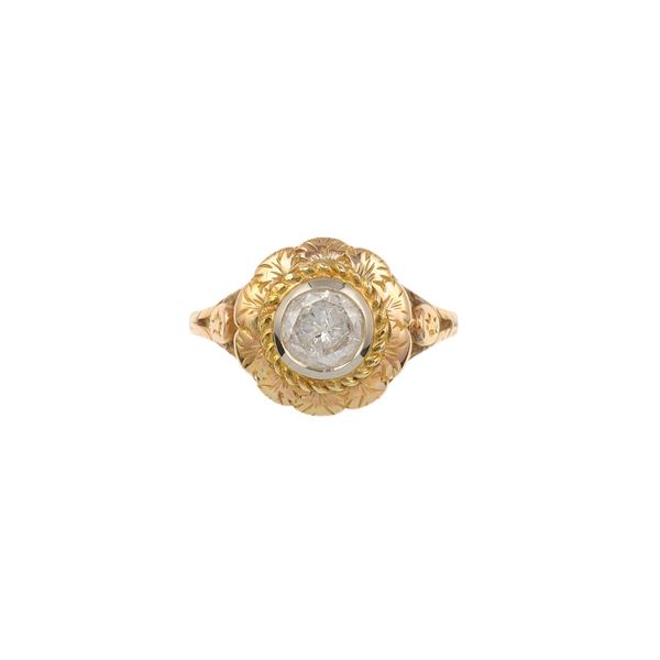 Anello con diamante di ct 0.90 circa